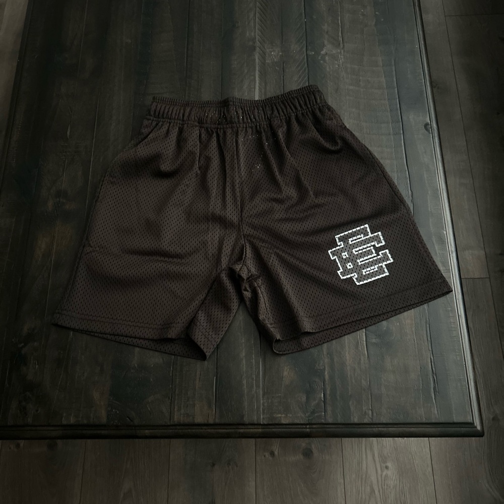 Eric Emanuel Black Athletic Shorts with Logo